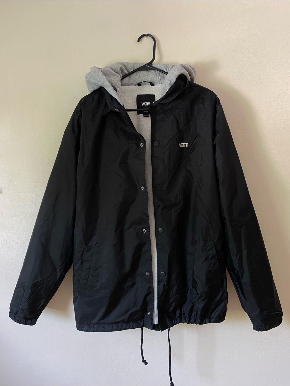 Men’s Vans black lightweight jacket size medium